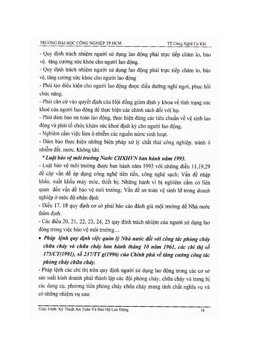 image for page Kỹ thuật an toàn và bảo hộ lao động