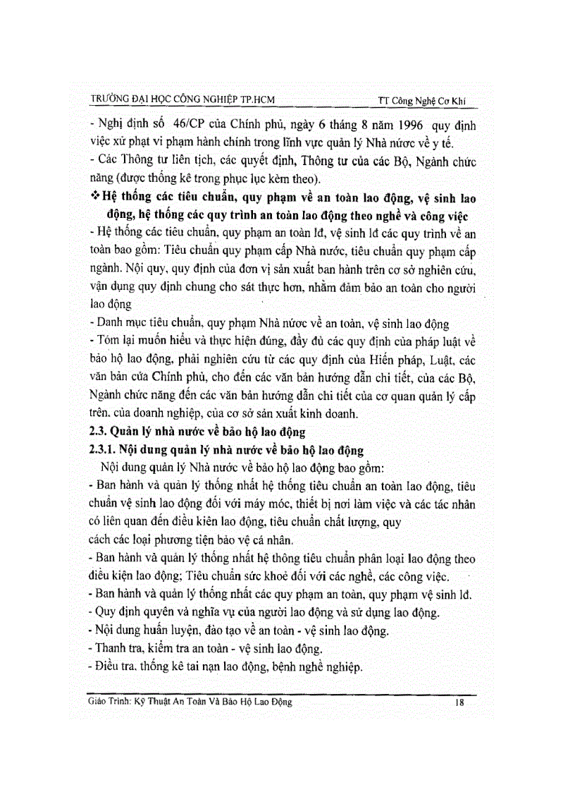 image for page Kỹ thuật an toàn và bảo hộ lao động