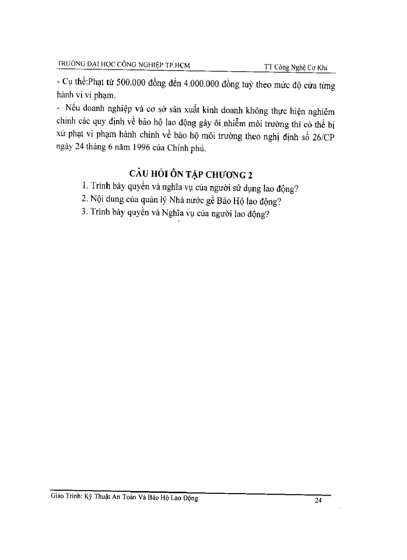 image for page Kỹ thuật an toàn và bảo hộ lao động