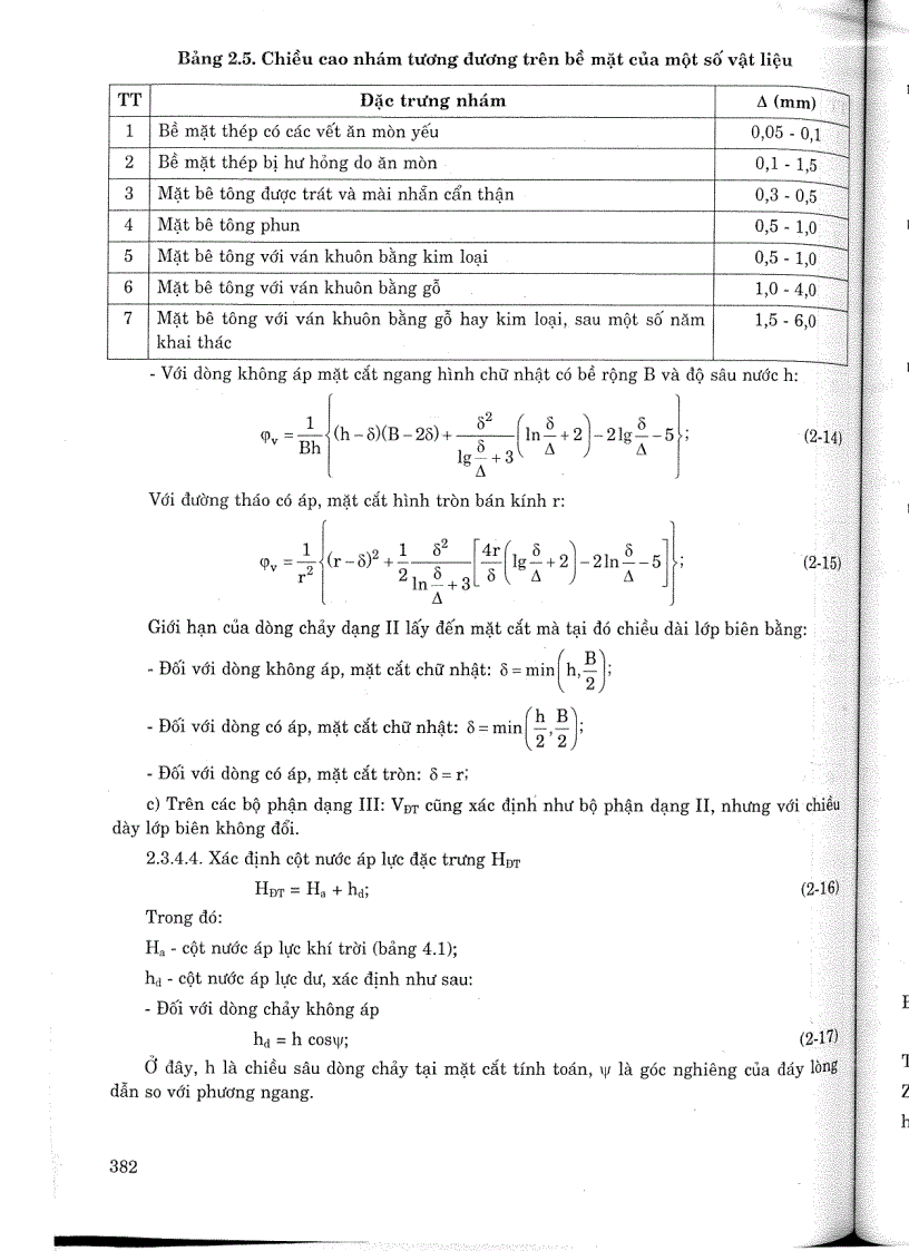 image for page Tiêu chuẩn ngành 14 TCN 198 2006 Công trình thuỷ lợi các công trình tháo nước hướng dẫn tính toán khí thực Tiêu chuẩn ngành Thuỷ Lợi
