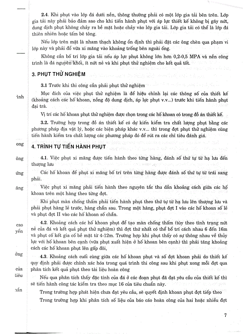 image for page Tiêu chuẩn ngành 14 TCN 82 1995 Công trình thuỷ lợi tiêu chuẩn kỹ thuật khoan phụt xi măng vào nền đá Tiêu chuẩn ngành Thuỷ Lợi