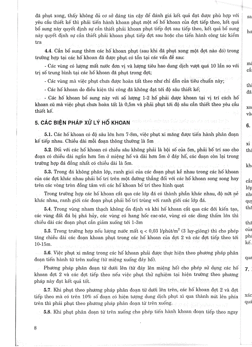 image for page Tiêu chuẩn ngành 14 TCN 82 1995 Công trình thuỷ lợi tiêu chuẩn kỹ thuật khoan phụt xi măng vào nền đá Tiêu chuẩn ngành Thuỷ Lợi