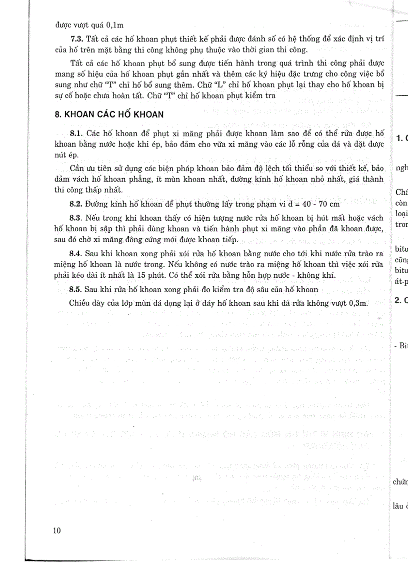image for page Tiêu chuẩn ngành 14 TCN 82 1995 Công trình thuỷ lợi tiêu chuẩn kỹ thuật khoan phụt xi măng vào nền đá Tiêu chuẩn ngành Thuỷ Lợi