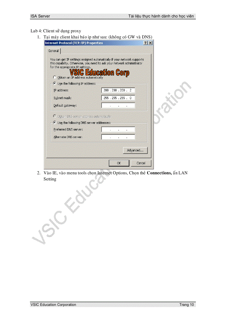 image for page Giáo trình ISA server 2006 English