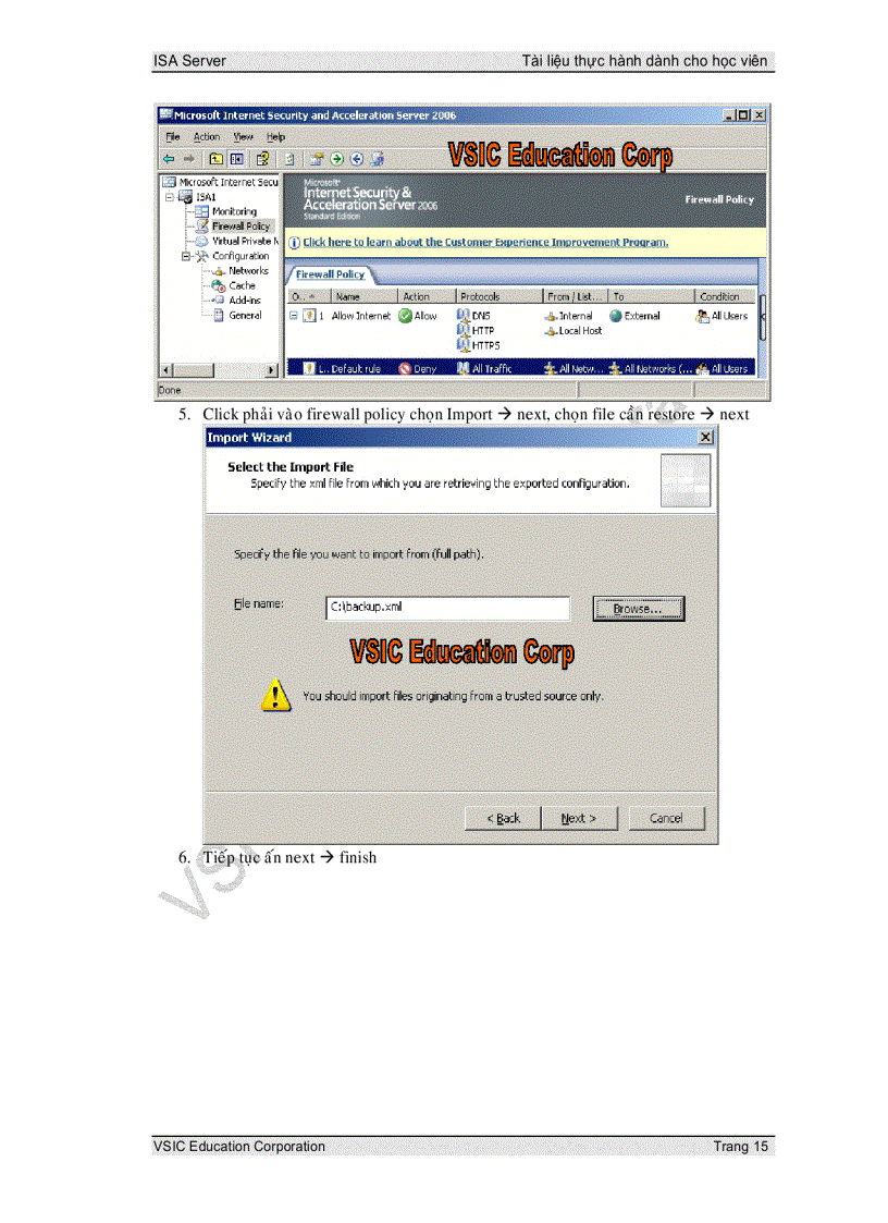 image for page Giáo trình ISA server 2006 English