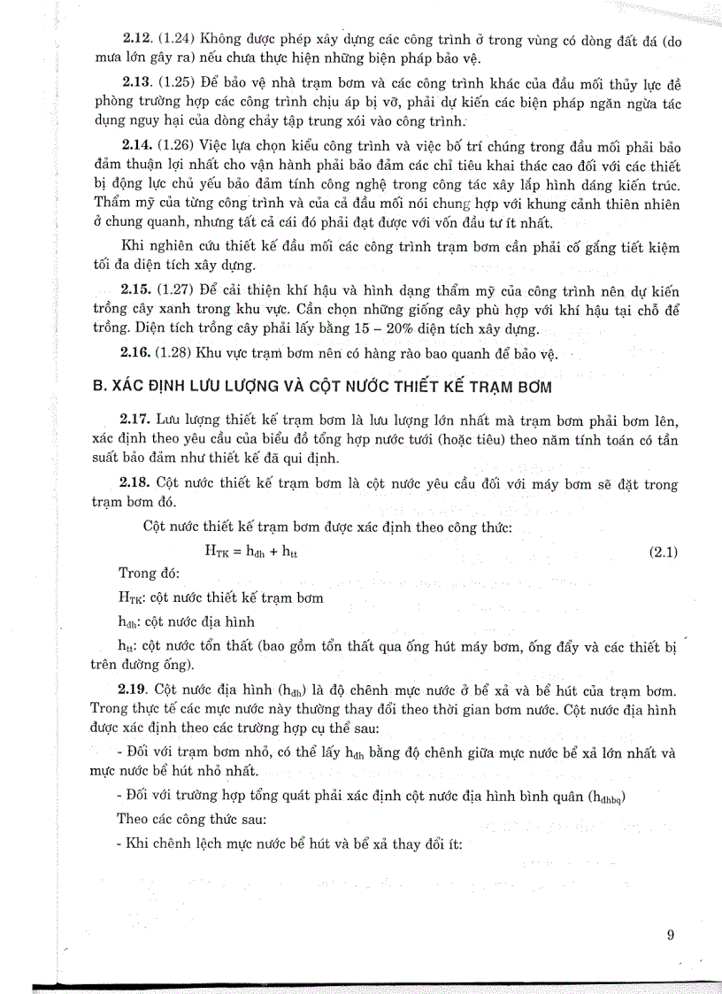 image for page Tiêu chuẩn ngành HD TL C 7 83 Hướng dẫn thiết kế trạm bơm tưới tiêu nước Tiêu chuẩn ngành Thuỷ Lợi