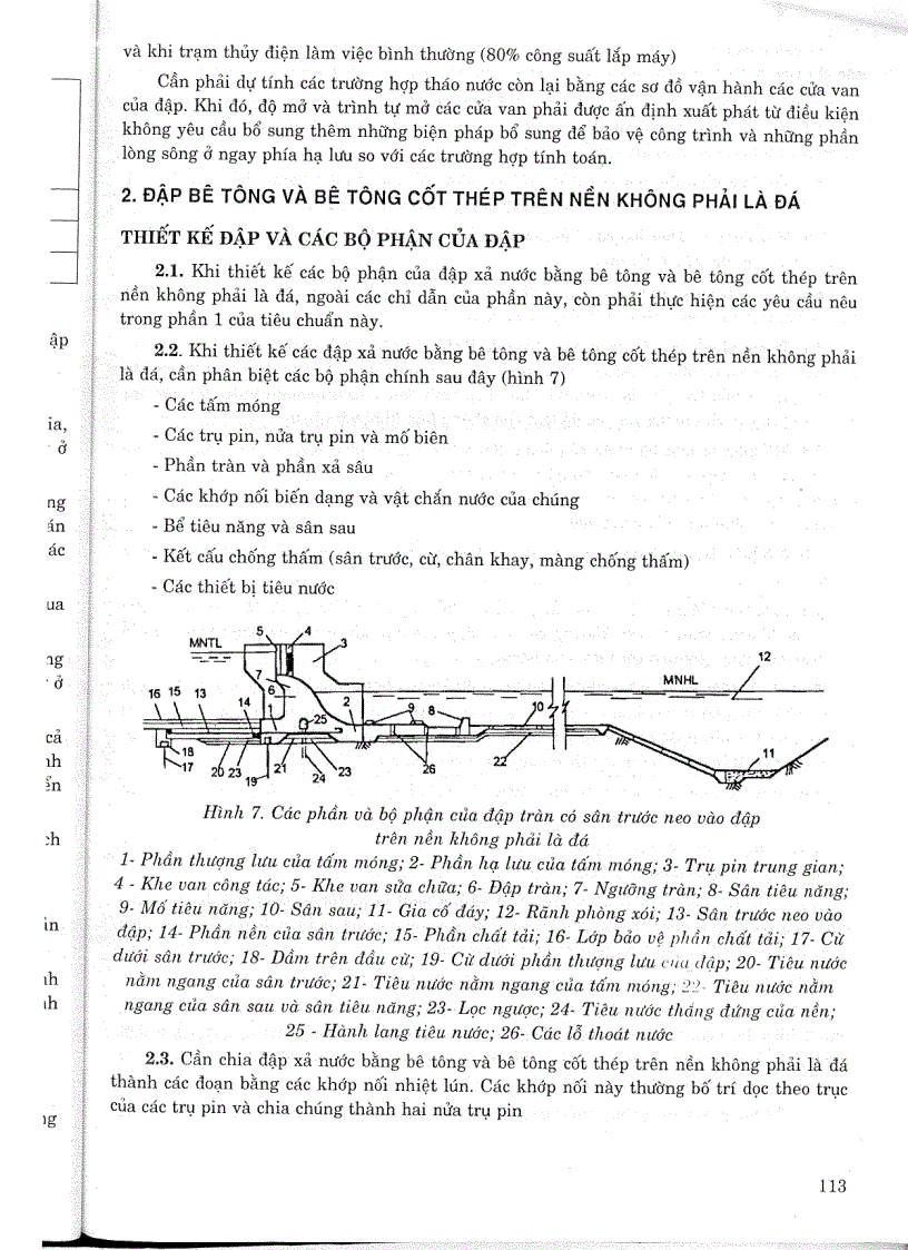 image for page Tiêu chuẩn ngành 14TCN 56 88 Thiết kế đập bê tông và bê tông cốt thép Tiêu chuẩn ngành Thuỷ Lợi
