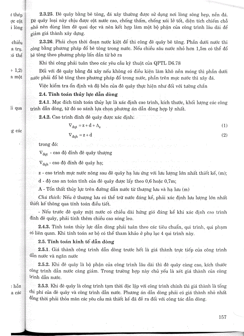 image for page Tiêu chuẩn ngành 14TCN 57 88 Thiết kế dẫn dòng trong xây dựng công trình thuỷ lợi Tiêu chuẩn ngành Thuỷ Lợi