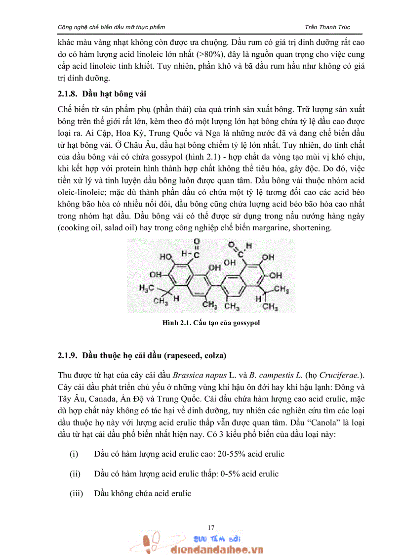image for page Giáo trình công nghệ chế biến dầu mỡ thực phẩm