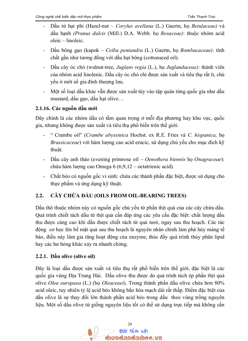 image for page Giáo trình công nghệ chế biến dầu mỡ thực phẩm