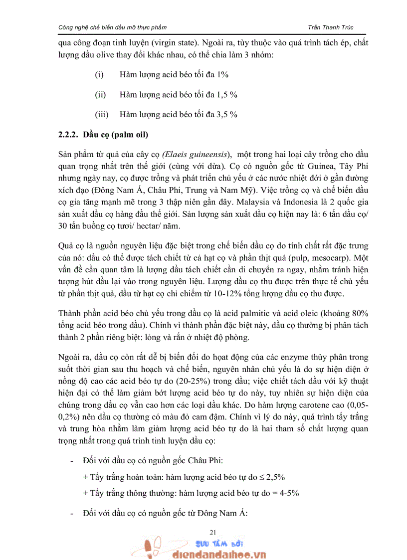 image for page Giáo trình công nghệ chế biến dầu mỡ thực phẩm