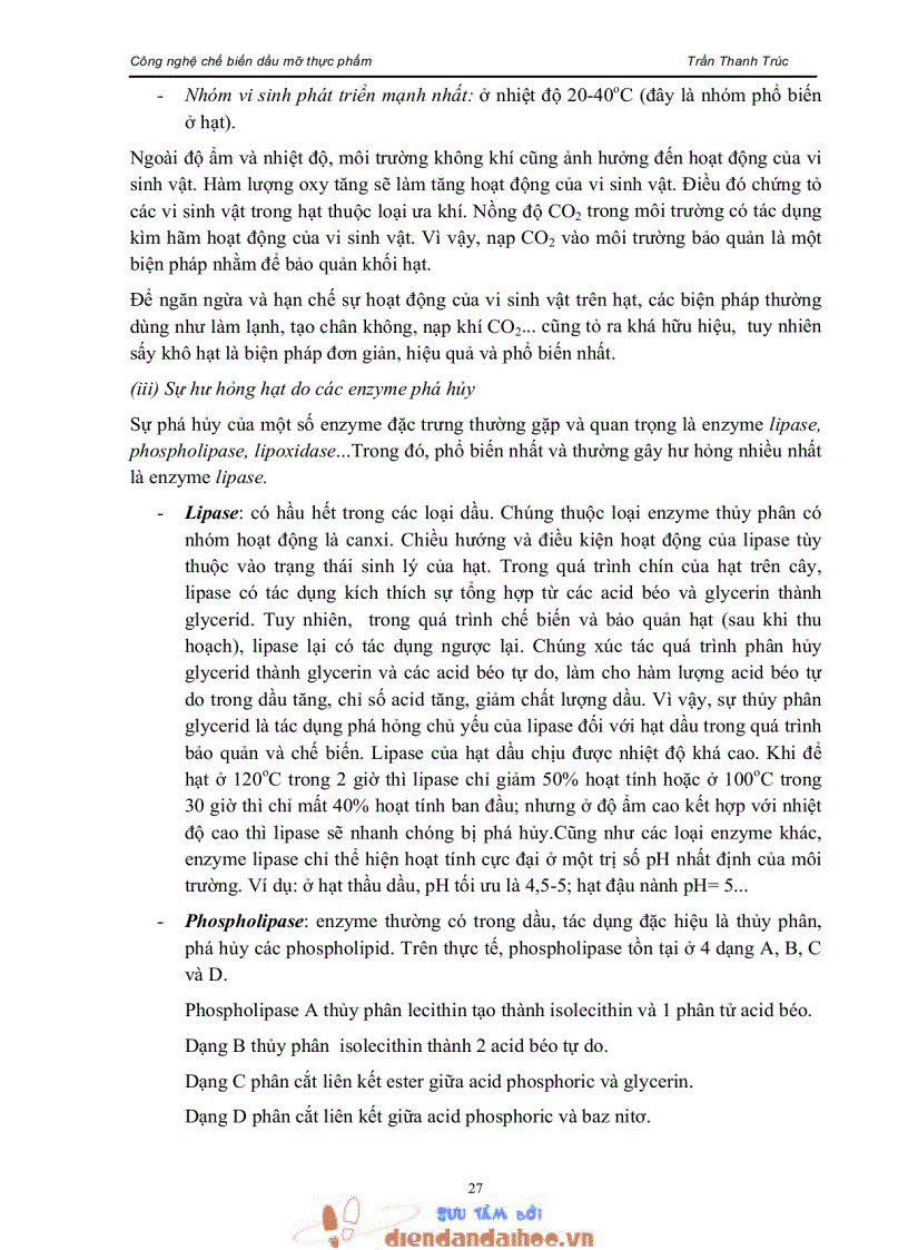 image for page Giáo trình công nghệ chế biến dầu mỡ thực phẩm