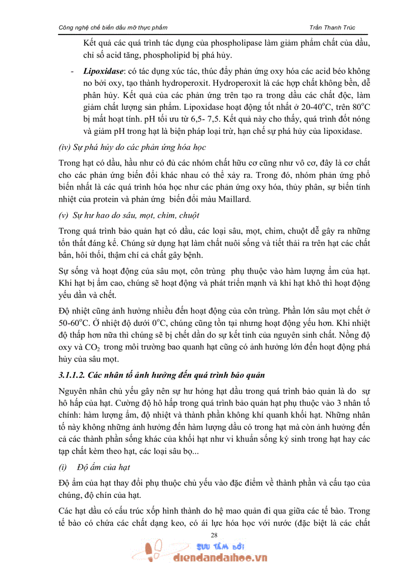 image for page Giáo trình công nghệ chế biến dầu mỡ thực phẩm