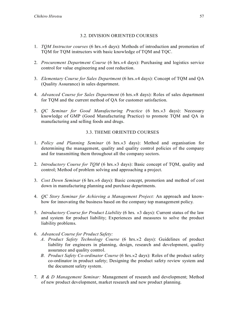 image for page Statistical training of researchers in total quality management The japanese experience