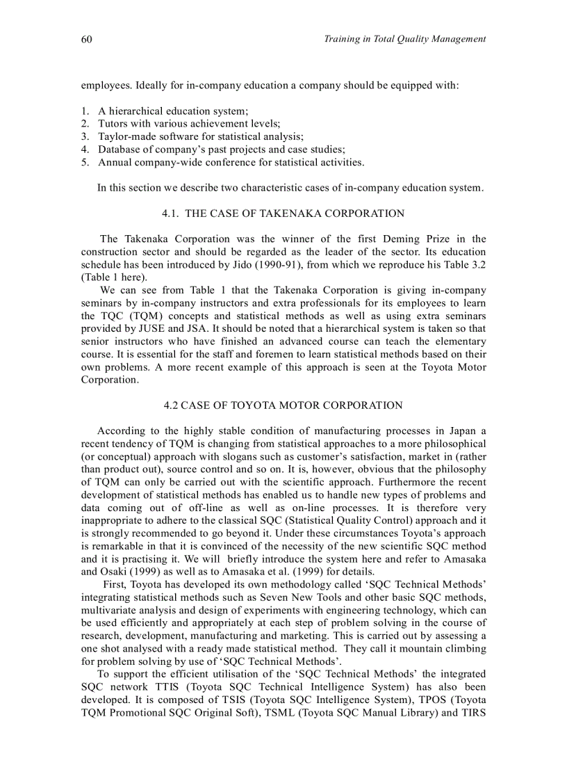 image for page Statistical training of researchers in total quality management The japanese experience