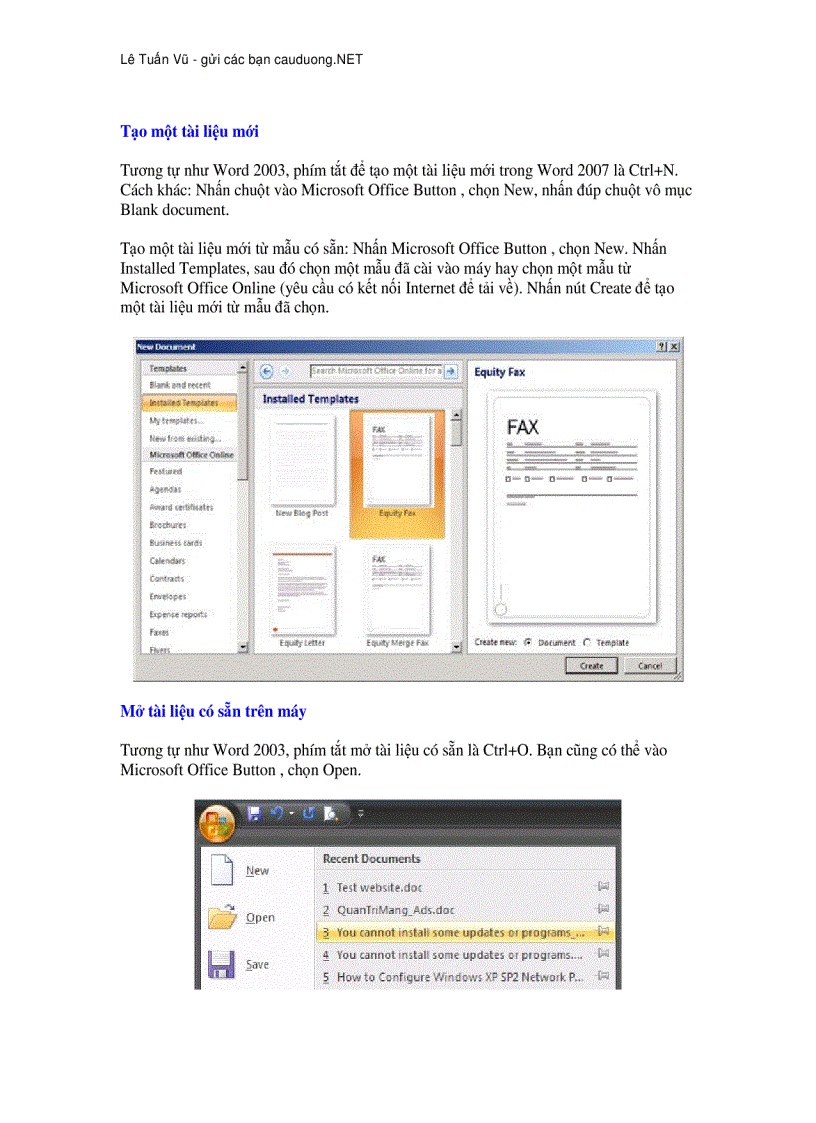 image for page Hướng dẫn sử dụng Word 2007