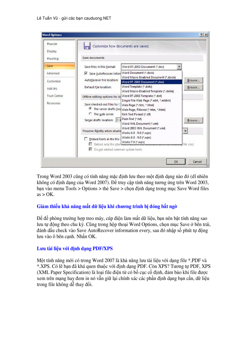 image for page Hướng dẫn sử dụng Word 2007