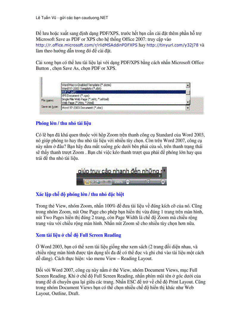 image for page Hướng dẫn sử dụng Word 2007