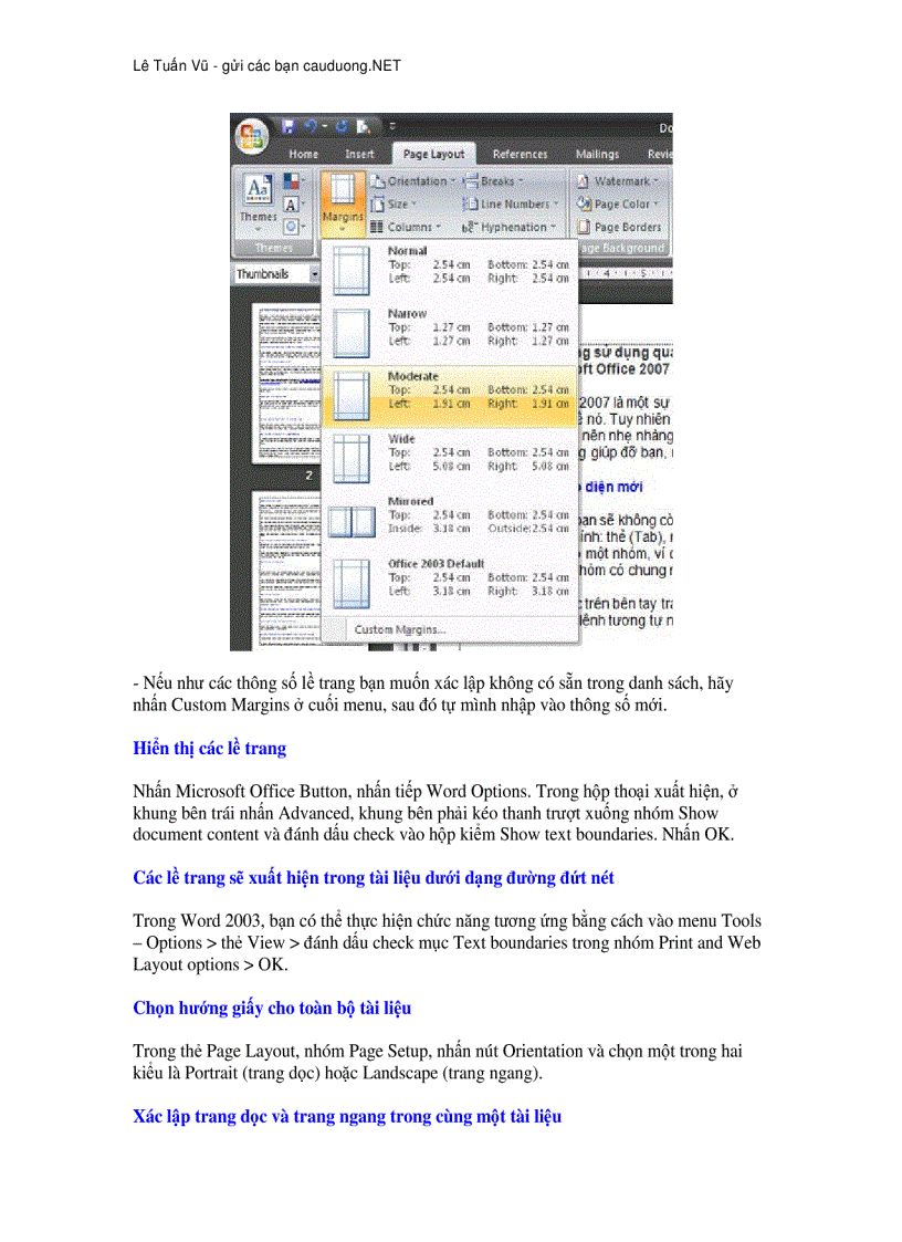 image for page Hướng dẫn sử dụng Word 2007