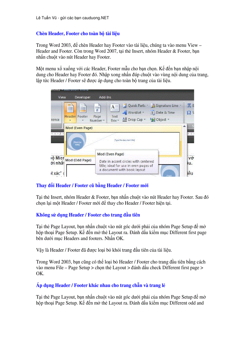 image for page Hướng dẫn sử dụng Word 2007
