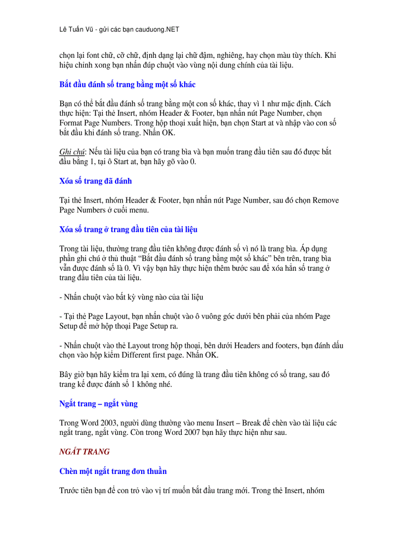 image for page Hướng dẫn sử dụng Word 2007