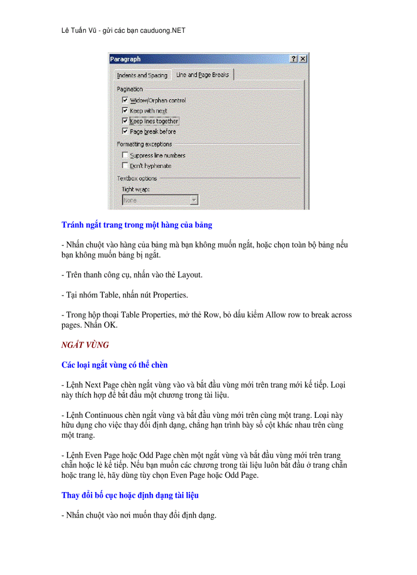 image for page Hướng dẫn sử dụng Word 2007