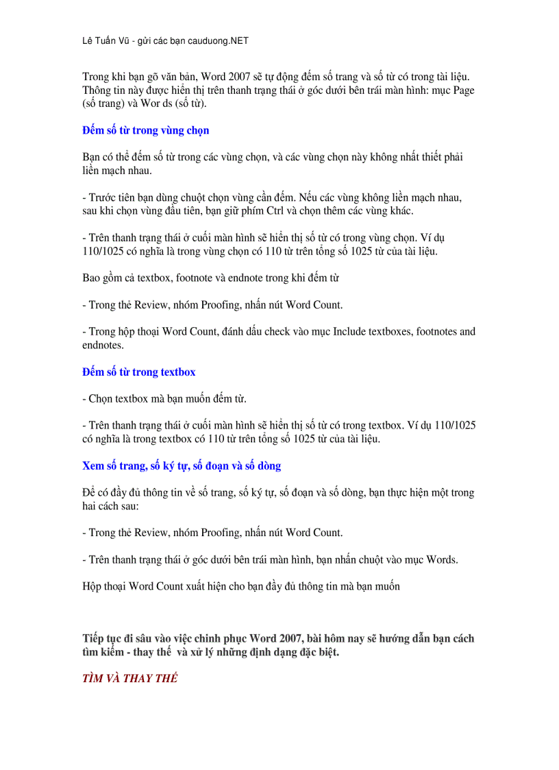 image for page Hướng dẫn sử dụng Word 2007