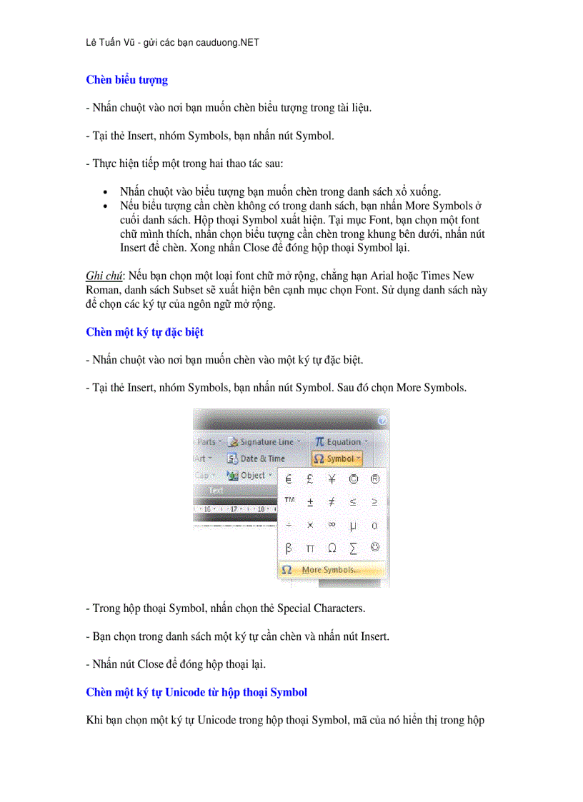 image for page Hướng dẫn sử dụng Word 2007