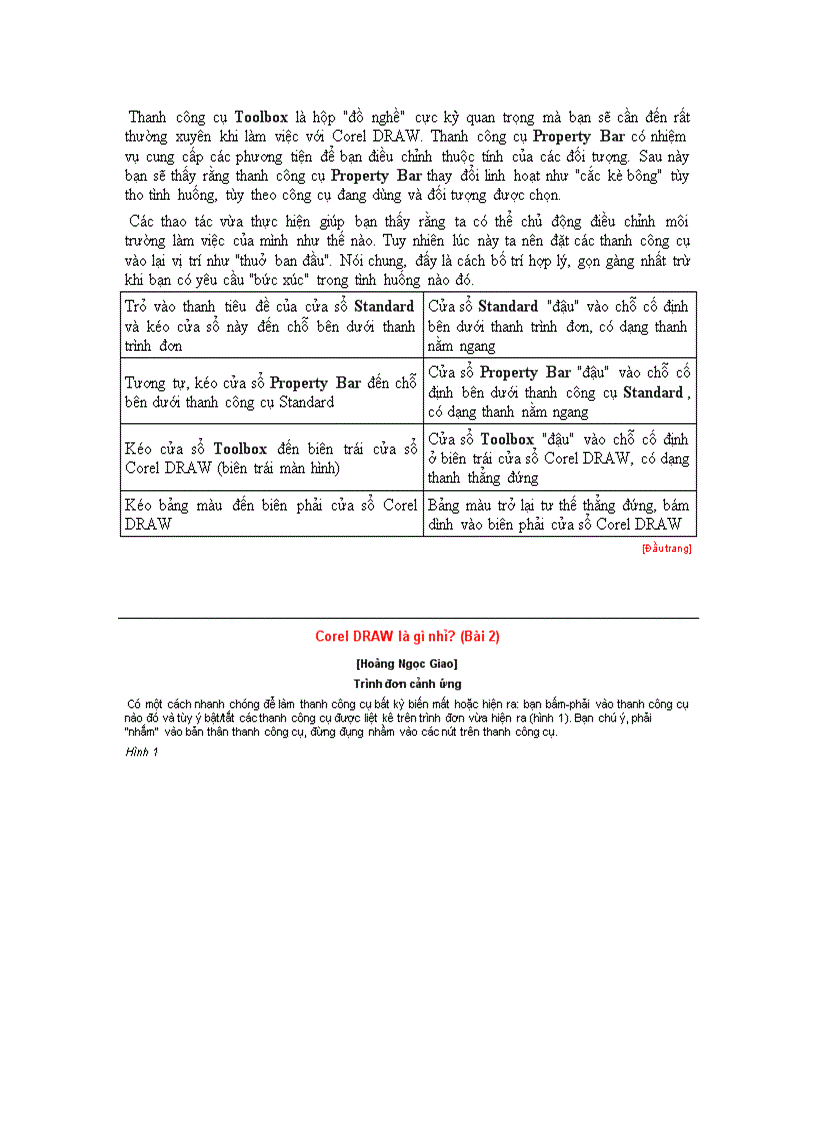 image for page Hướng dẫn thao tác và vẽ CorelDraw