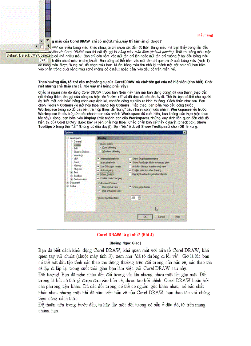 image for page Hướng dẫn thao tác và vẽ CorelDraw