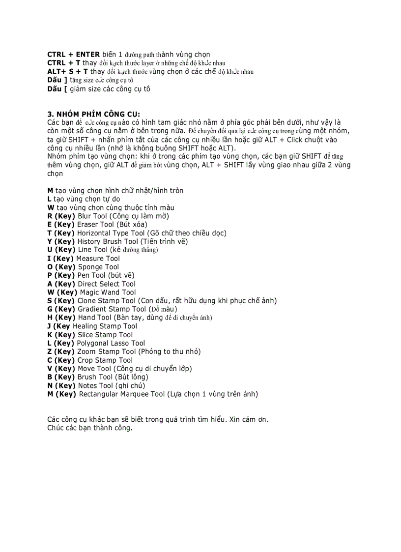 image for page Phím tắt Adobe Photoshop