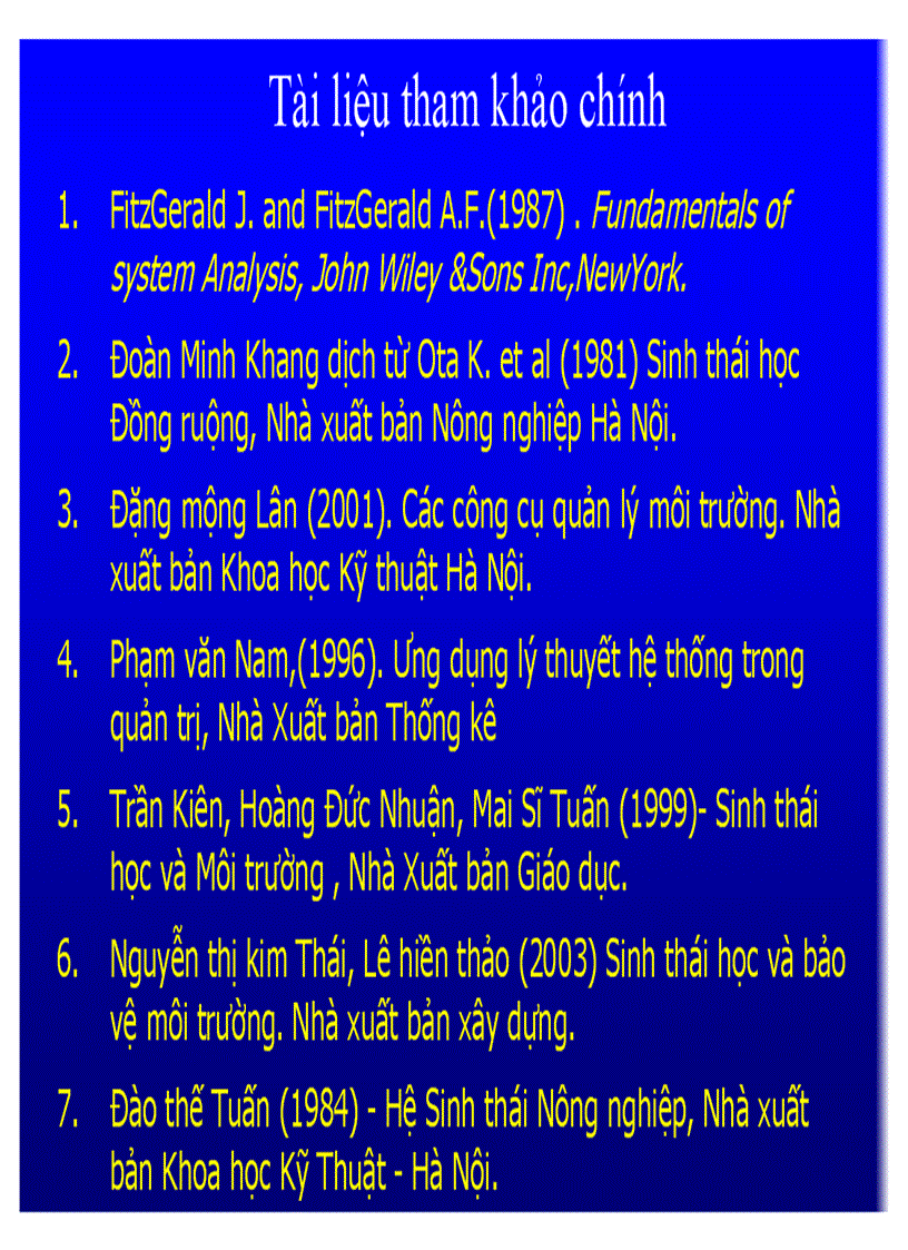 image for page Bài giảng Phân tích hệ thống môi trường