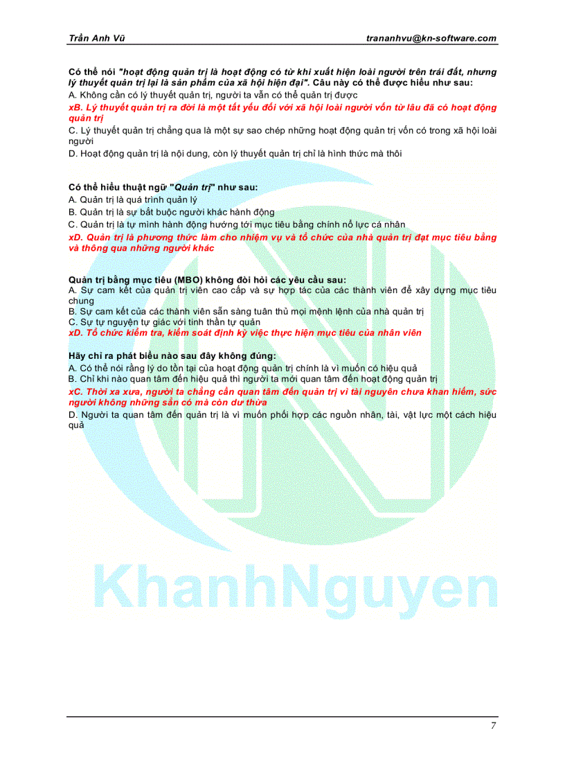 image for page 200 câu trắc nghiệm môn quản trị học có đáp án pdf word