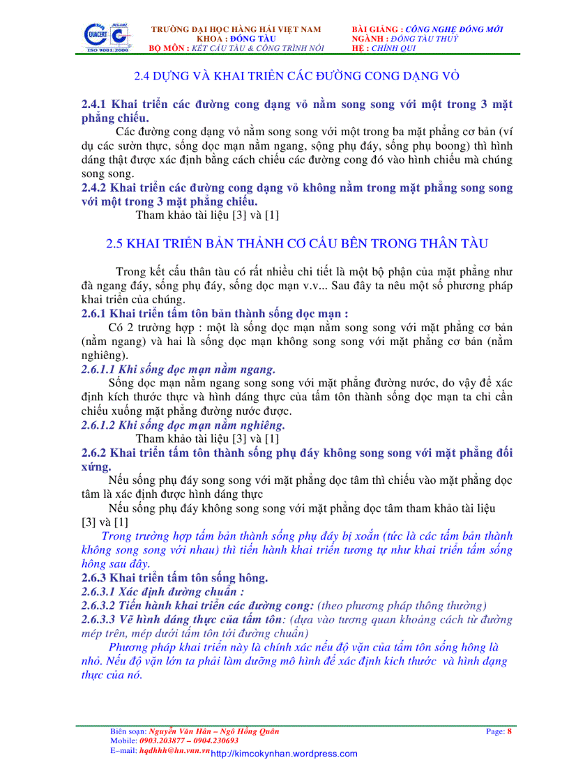 image for page Giáo trình công nghệ đóng mới tàu thủy đhhh