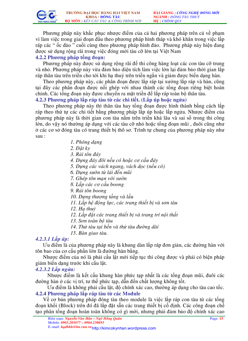 image for page Giáo trình công nghệ đóng mới tàu thủy đhhh