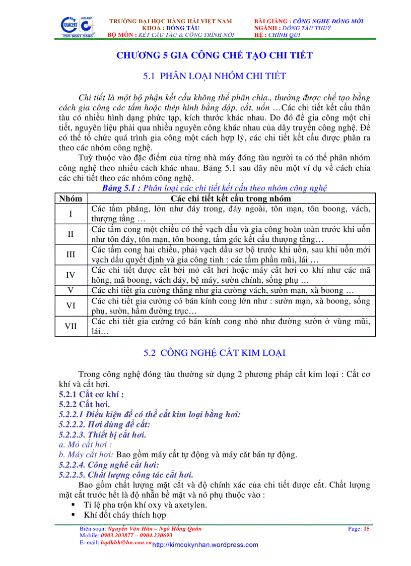 image for page Giáo trình công nghệ đóng mới tàu thủy đhhh