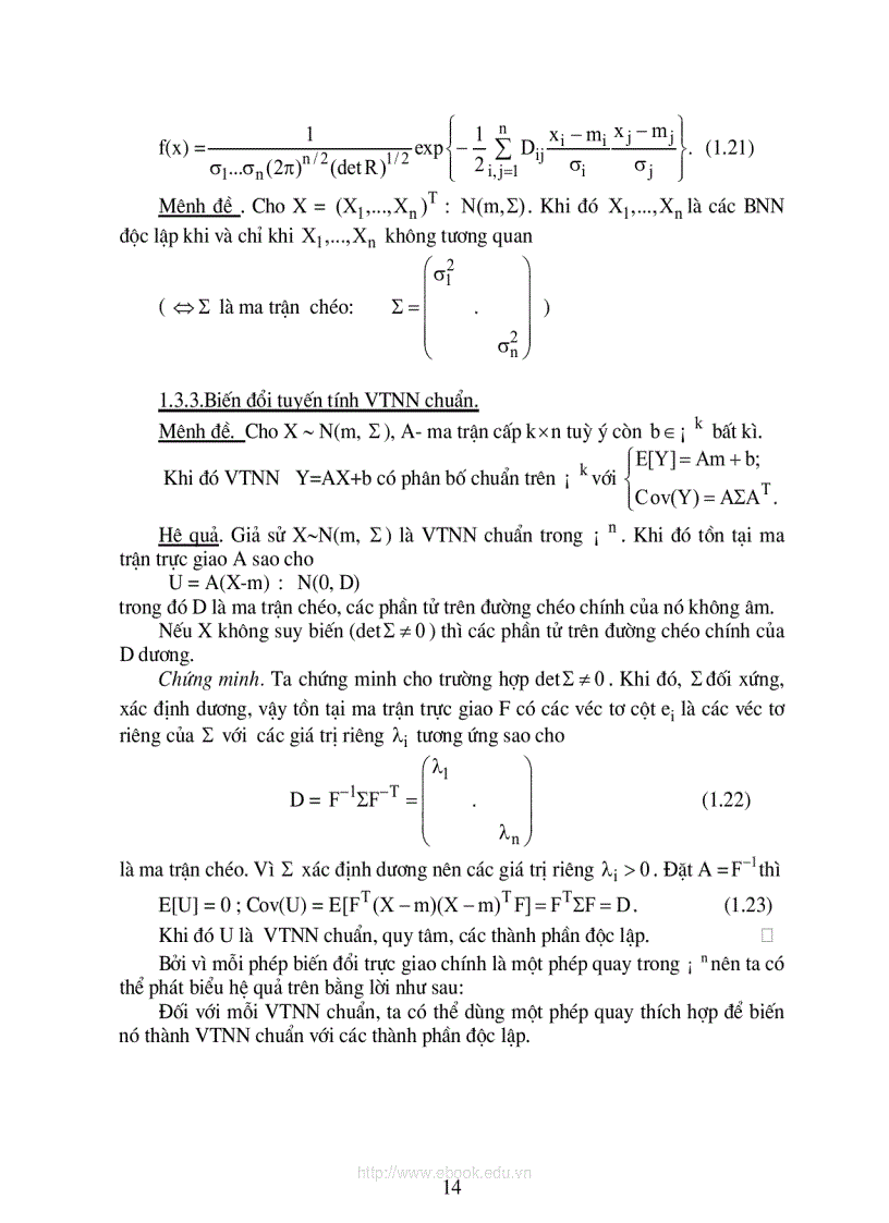 image for page CAO HỌC Xác suất thống kê và Quá trình ngẫu nhiên