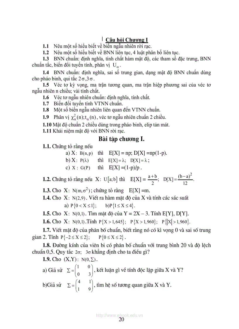 image for page CAO HỌC Xác suất thống kê và Quá trình ngẫu nhiên