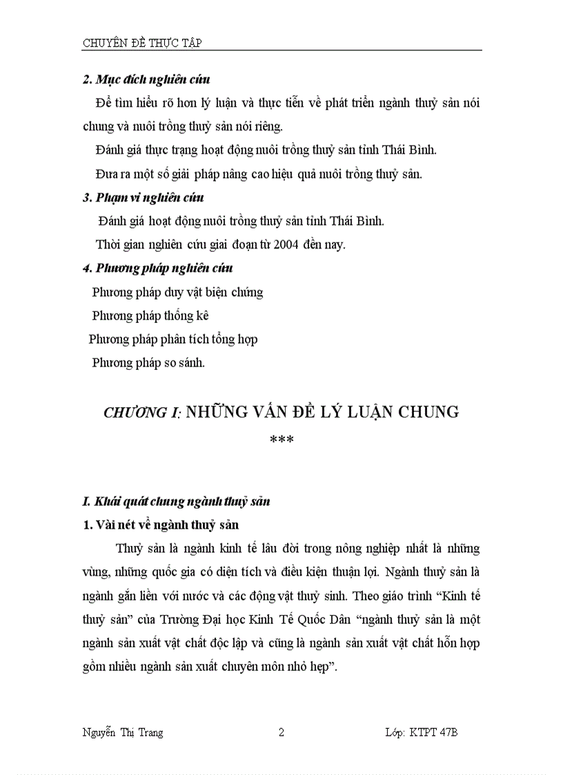 image for page Thực trạng và giải pháp nâng cao hiệu quả nuôi trồng thuỷ sản ở tỉnh thái bình