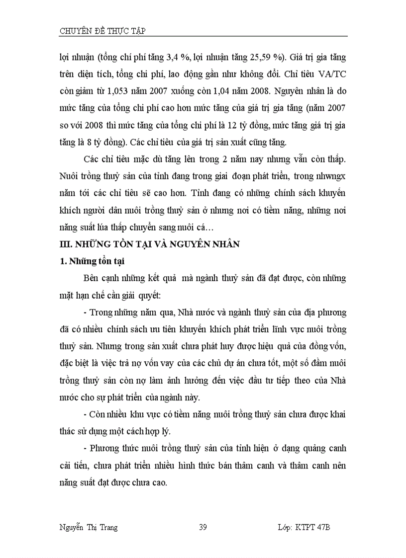 image for page Thực trạng và giải pháp nâng cao hiệu quả nuôi trồng thuỷ sản ở tỉnh thái bình