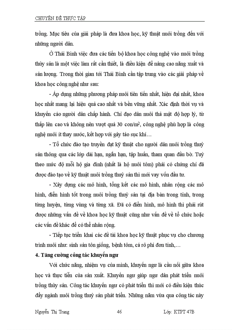 image for page Thực trạng và giải pháp nâng cao hiệu quả nuôi trồng thuỷ sản ở tỉnh thái bình