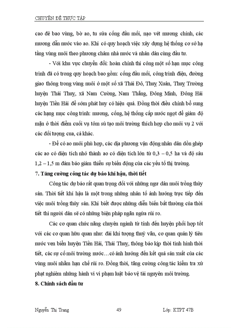 image for page Thực trạng và giải pháp nâng cao hiệu quả nuôi trồng thuỷ sản ở tỉnh thái bình