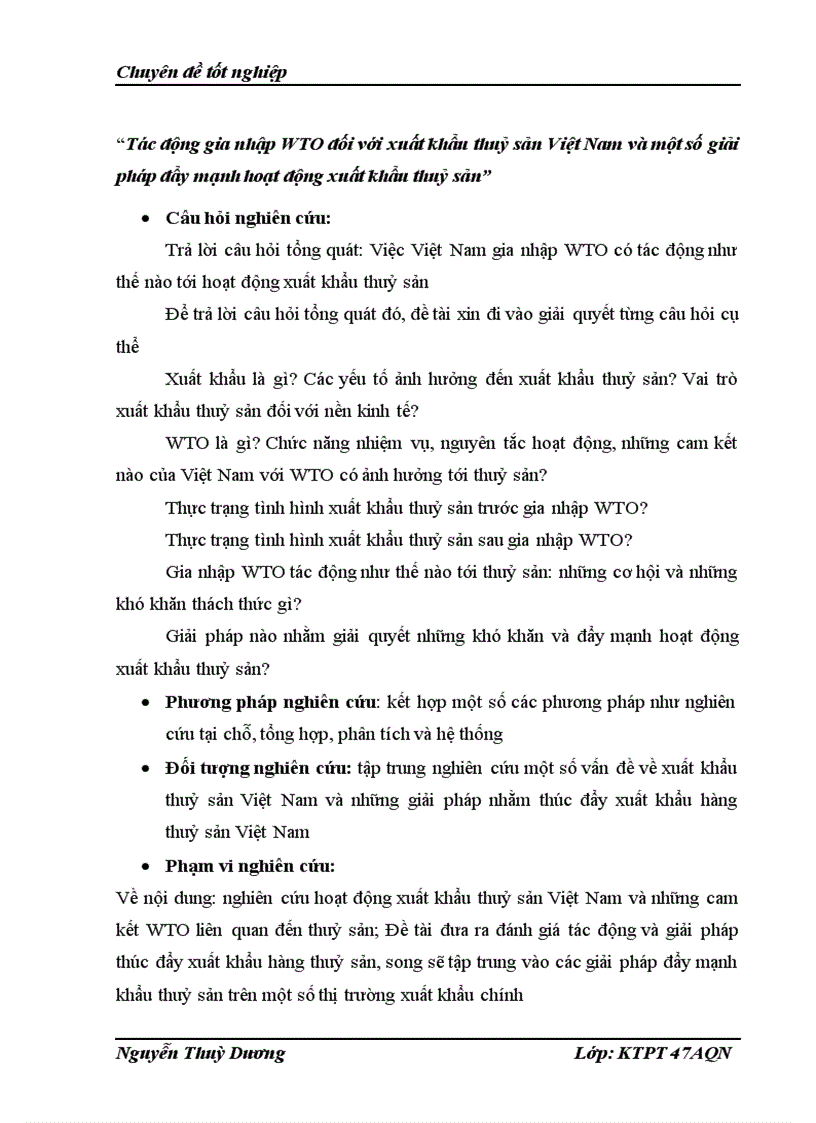 image for page Tác động gia nhập WTO đối với xuất khẩu thuỷ sản Việt Nam và một số giải pháp đẩy mạnh hoạt động xuất khẩu thuỷ sản