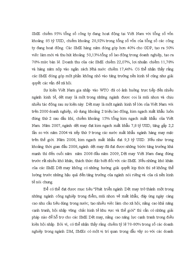 image for page Một số giải pháp nâng cao năng lực cạnh tranh của SMEs Dệt may Việt Nam sau khi gia nhập WTO