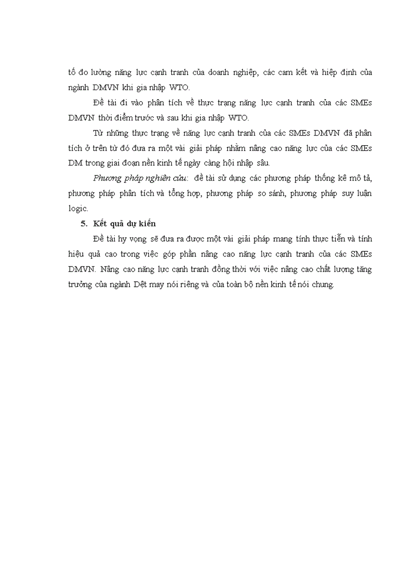 image for page Một số giải pháp nâng cao năng lực cạnh tranh của SMEs Dệt may Việt Nam sau khi gia nhập WTO