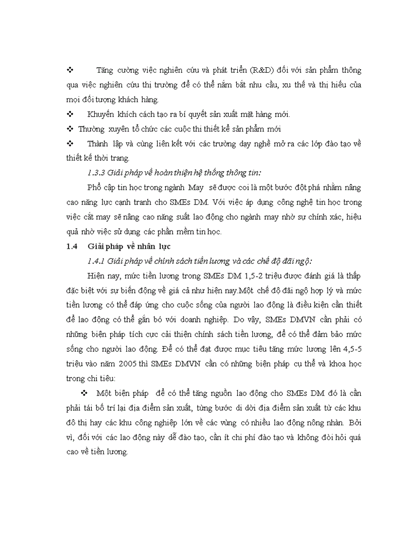 image for page Một số giải pháp nâng cao năng lực cạnh tranh của SMEs Dệt may Việt Nam sau khi gia nhập WTO