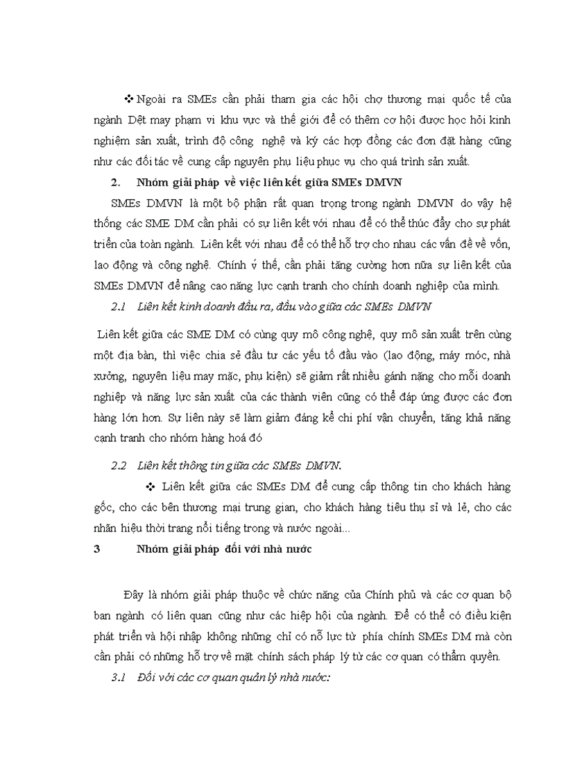 image for page Một số giải pháp nâng cao năng lực cạnh tranh của SMEs Dệt may Việt Nam sau khi gia nhập WTO