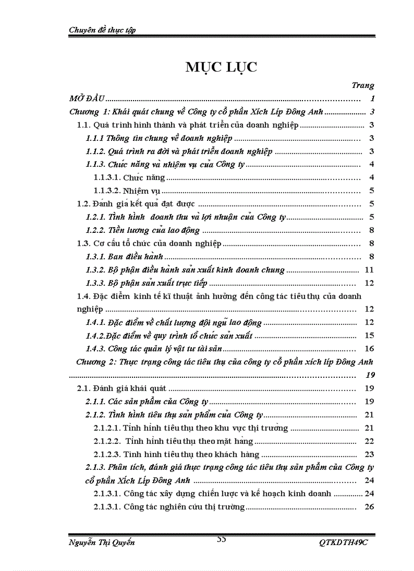 image for page Hoàn thiện và nâng cao công tác tiêu thụ sản phẩm của công ty Cổ phần xích líp Đông Anh