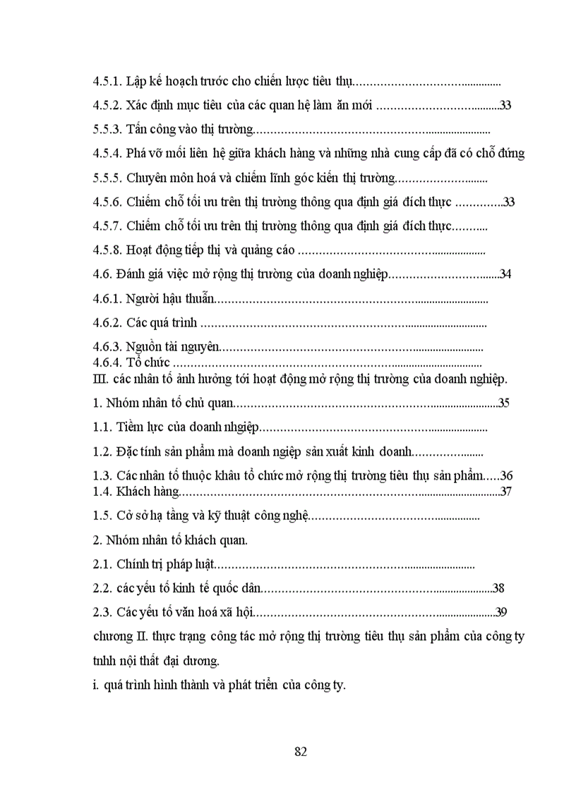 image for page Thực trạng công tác mở rộng thị trường tiêu thụ sản phẩm của công ty TNHH nội thất Đại Dương