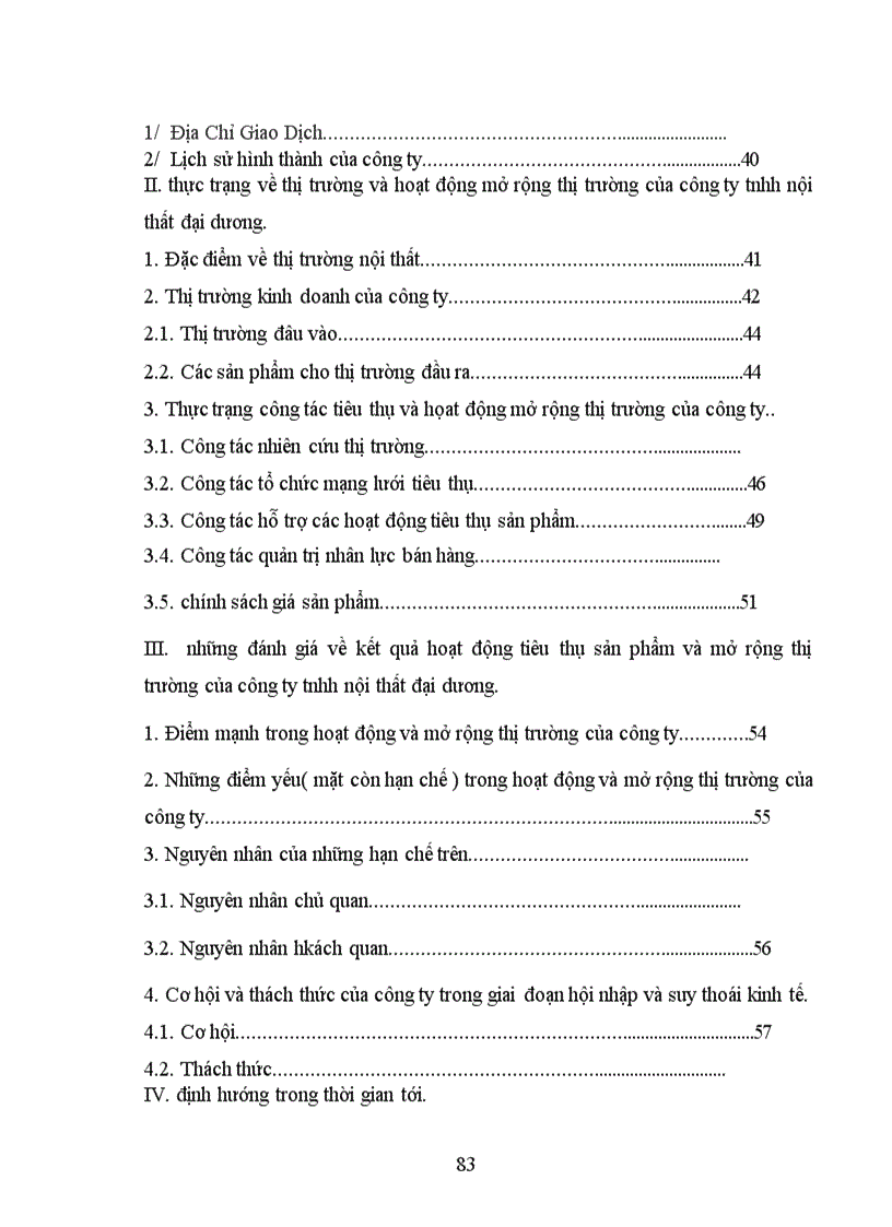 image for page Thực trạng công tác mở rộng thị trường tiêu thụ sản phẩm của công ty TNHH nội thất Đại Dương